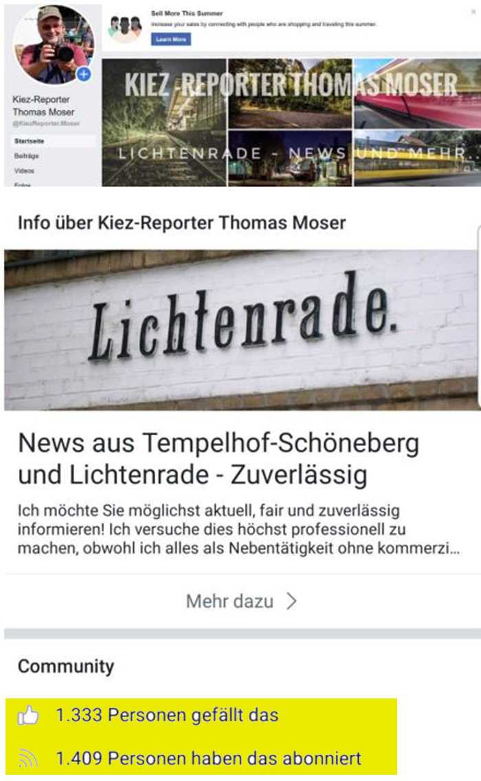 Lichtenrade Berlin De Kiez Reporter Thomas Moser Danke Fur 1 333 Likes